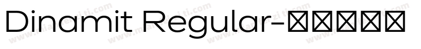 Dinamit Regular字体转换